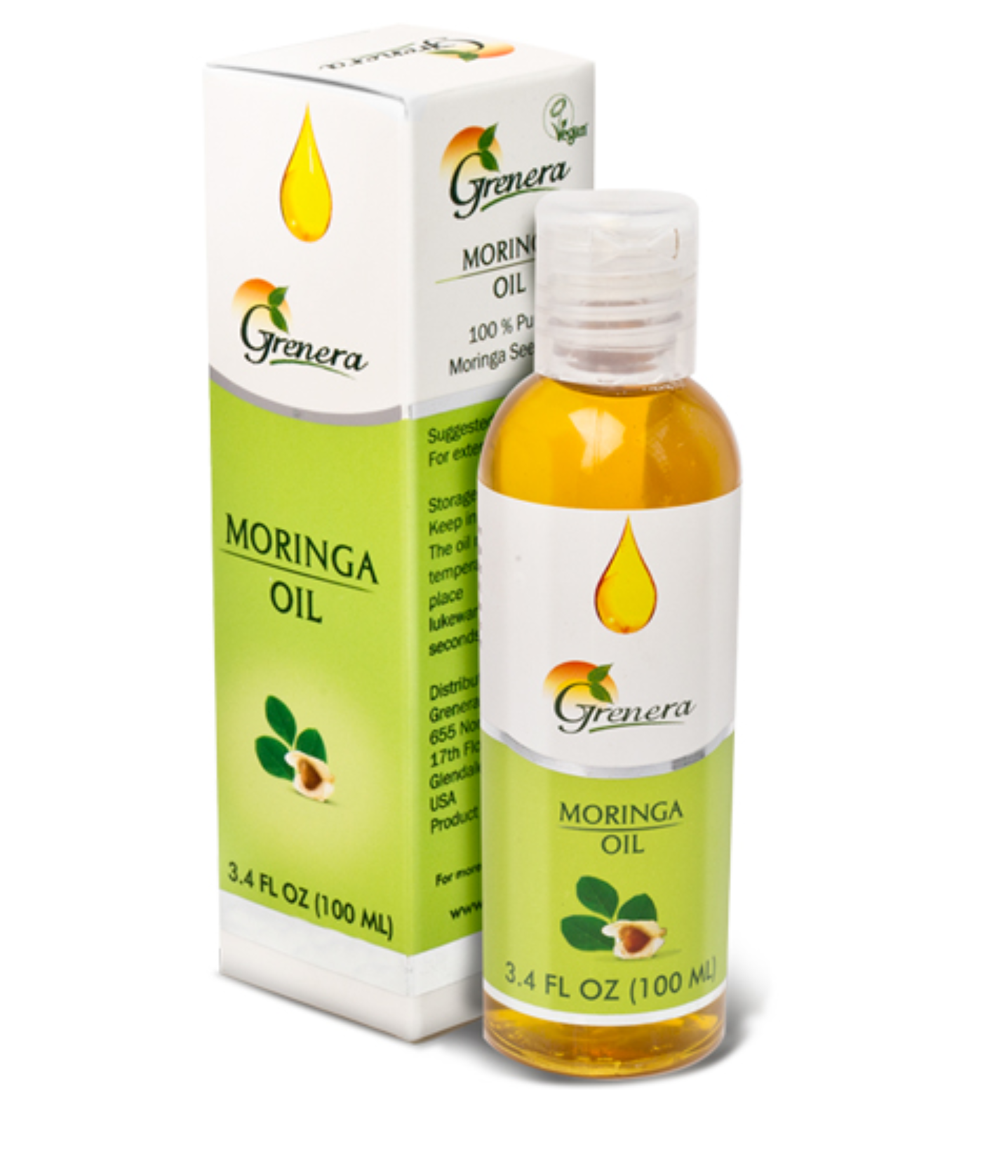 Grenera Moringa 100% čistý lisovaný za studena přírodní olej 100 ml